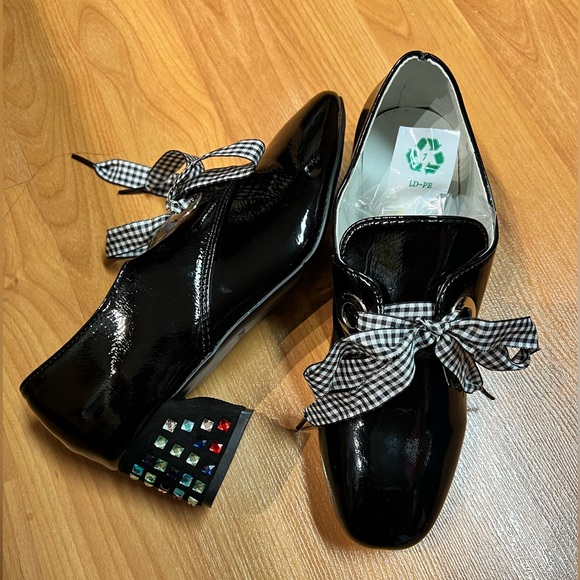 NWOT - Rhinestone Décor Blocked Heel Shoes (Size 7.5) - Picture 2 of 11
